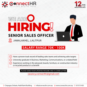 Opportunity: Senior Sales Officer